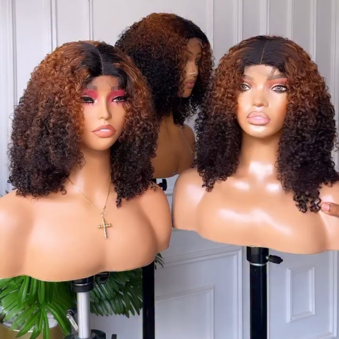 2 tone pixie curls /Deal 081